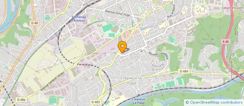 localisation de l'entreprise BJM PEINTURE à RILLIEUX-LA-PAPE