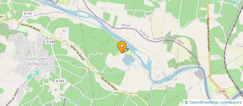 localisation de l'entreprise BJMD  SAINT-JULIEN-DE-PEYROLAS