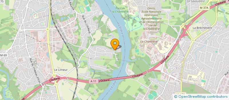 localisation de l'entreprise BJMP INVEST à LA CHAPELLE-SUR-ERDRE