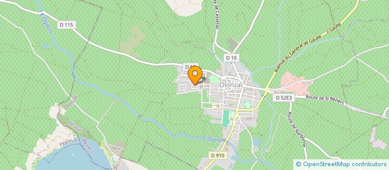 localisation de l'entreprise BJMV  OLONZAC