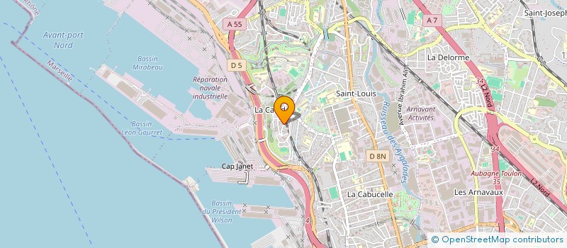 localisation de l'entreprise BJN à MARSEILLE