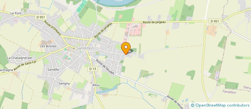 localisation de l'entreprise BJNINVEST  SANDILLON