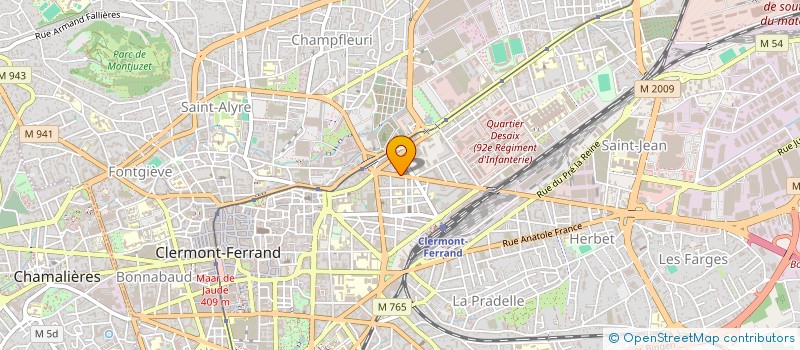 localisation de l'entreprise BJP à CLERMONT-FERRAND