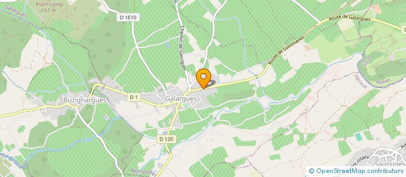 localisation de l'entreprise BJP  GALARGUES