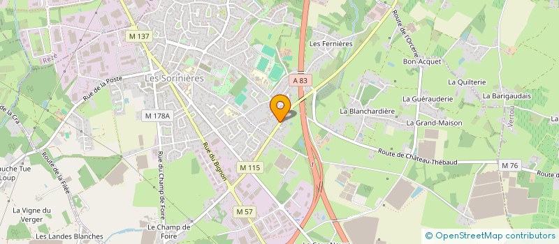 localisation de l'entreprise BJPA à LES SORINIERES