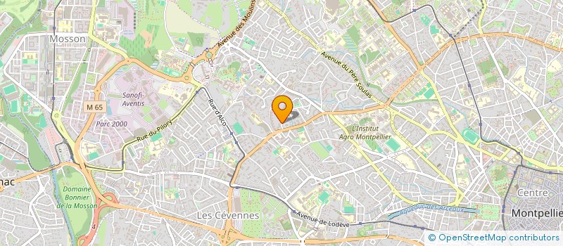 localisation de l'entreprise BJPF 34 à MONTPELLIER