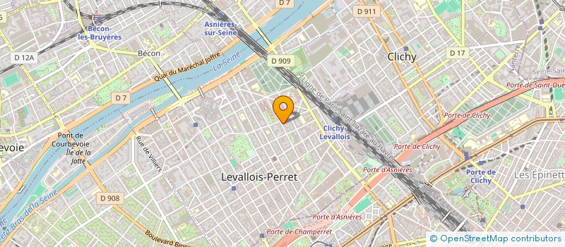 localisation de l'entreprise BJR TAXI à LEVALLOIS-PERRET