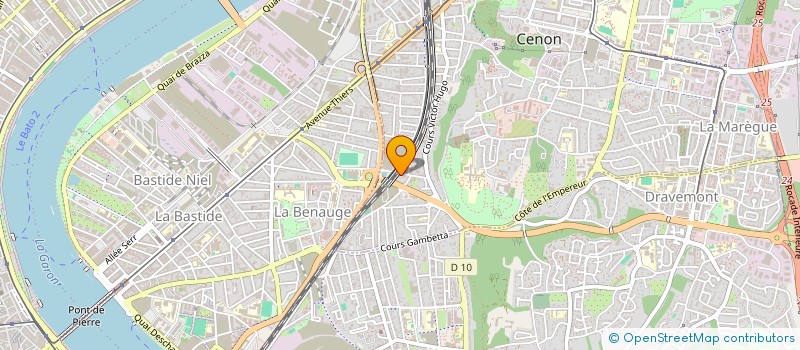 localisation de l'entreprise BJS  CENON