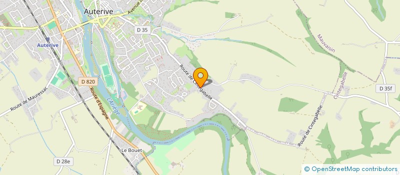 localisation de l'entreprise BJS  AUTERIVE