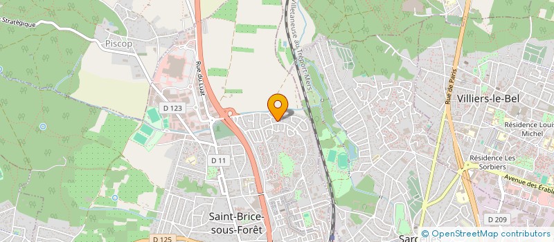 localisation de l'entreprise BJS MANAGEMENT  SAINT-BRICE-SOUS-FORET