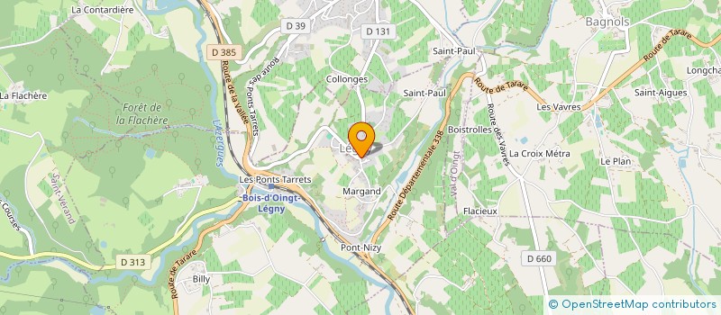 localisation de l'entreprise BJT  LEGNY