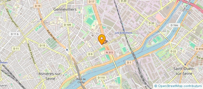 localisation de l'entreprise BJT CONSTRUCTION  GENNEVILLIERS