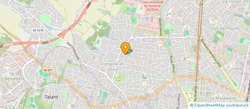 localisation de l'entreprise BJT FINANCES  FONTAINE-LES-DIJON