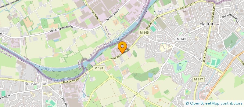 localisation de l'entreprise BJT INDUSTRIES à HALLUIN