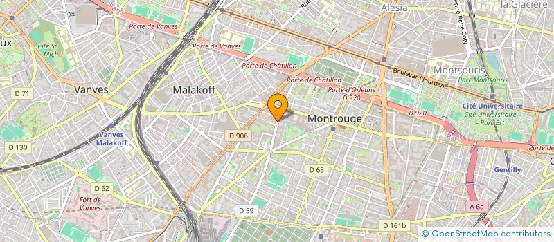 localisation de l'entreprise BJT PARTNERS à MONTROUGE