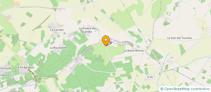 localisation de l'entreprise BJTPA  LE LANDREAU