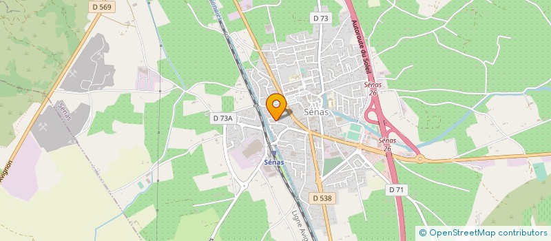 localisation de l'entreprise BJV  SENAS