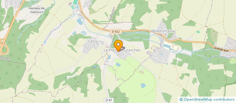 localisation de l'entreprise BJV IMMOBILIER SARL  LE PLESSIS-LUZARCHES