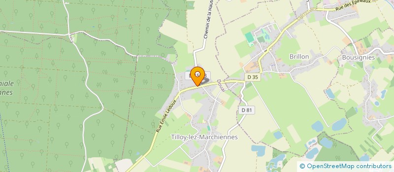 localisation de l'entreprise BJWATER à TILLOY-LEZ-MARCHIENNES