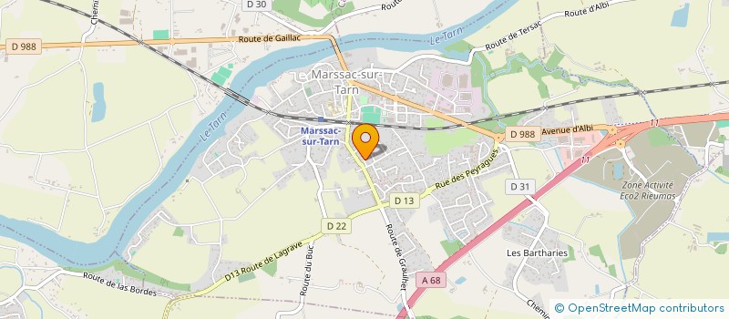 localisation de l'entreprise BJWL2020 à MARSSAC-SUR-TARN