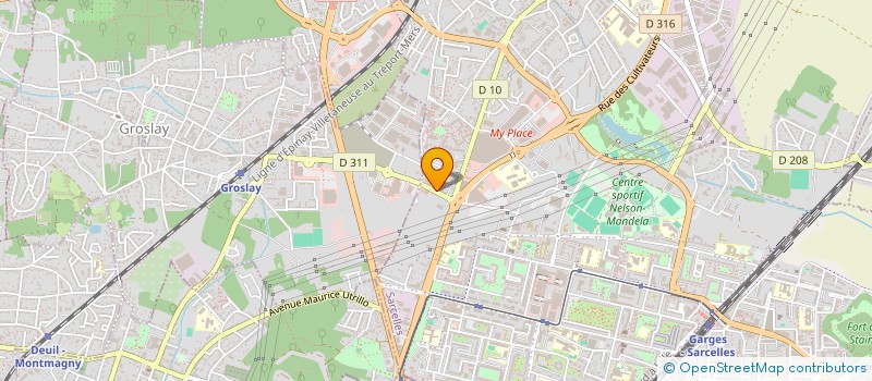 localisation de l'entreprise BK  SARCELLES