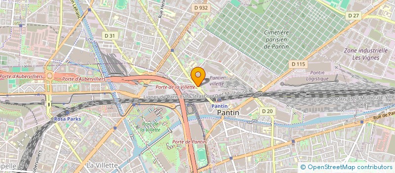 localisation de l'entreprise BK  PANTIN