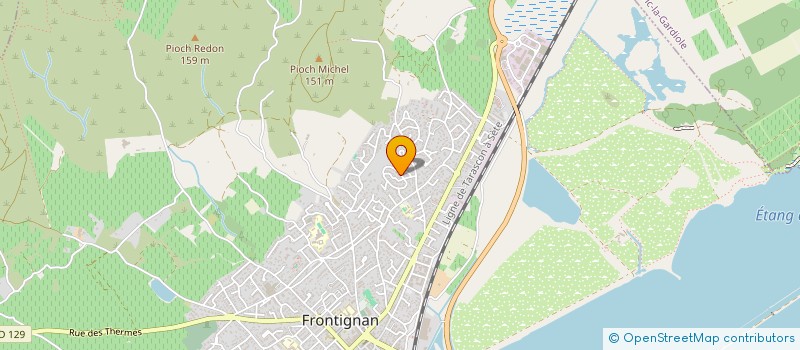 localisation de l'entreprise BK à FRONTIGNAN