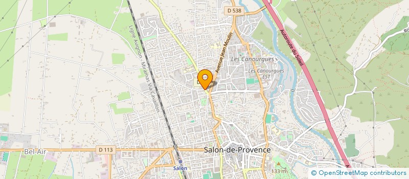 localisation de l'entreprise BK  SENAS