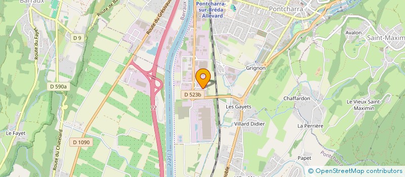 localisation de l'entreprise BK  PONTCHARRA