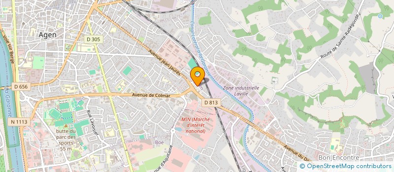 localisation de l'entreprise BK  AGEN