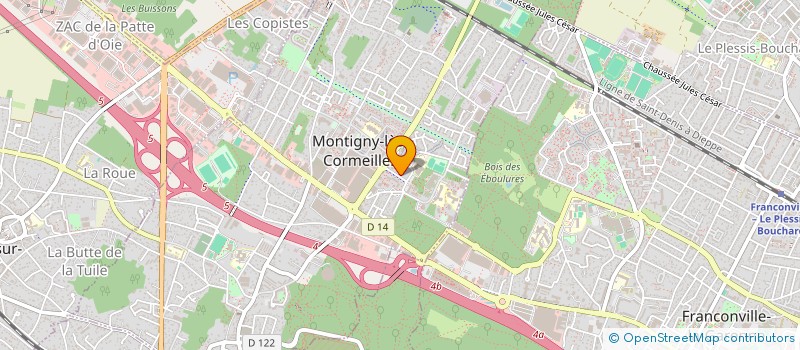 localisation de l'entreprise BK A VOTRE SERVICE  MONTIGNY-LES-CORMEILLES