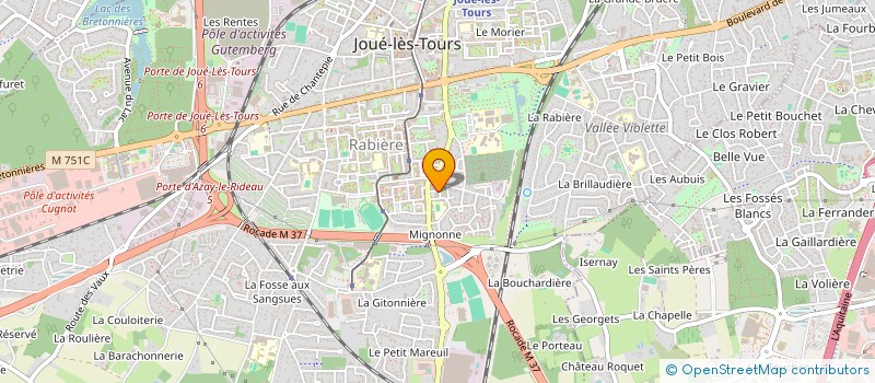 localisation de l'entreprise BK ALLIANCE  JOUE-LES-TOURS