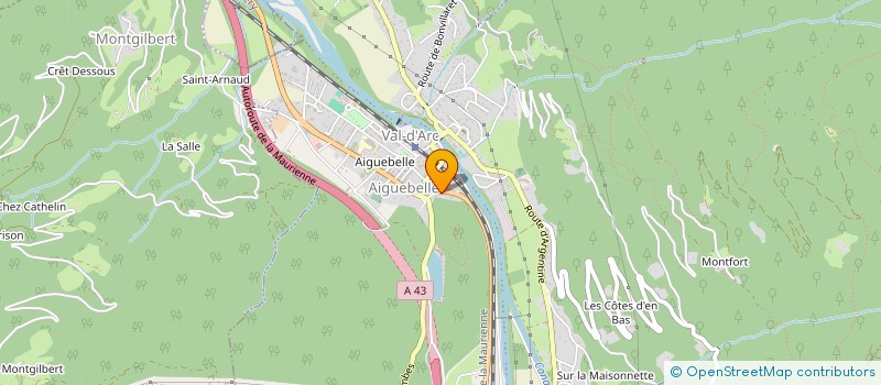 localisation de l'entreprise BK AUTO  VAL-D'ARC