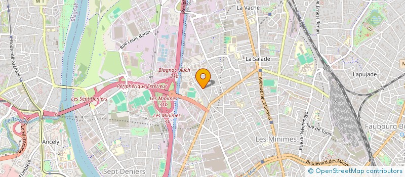 localisation de l'entreprise BK AUTO  TOULOUSE