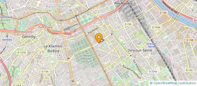 localisation de l'entreprise BK AUTO SERVICE  IVRY-SUR-SEINE