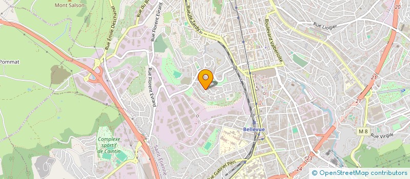 localisation de l'entreprise BK-BAKERY  SAINT-ETIENNE