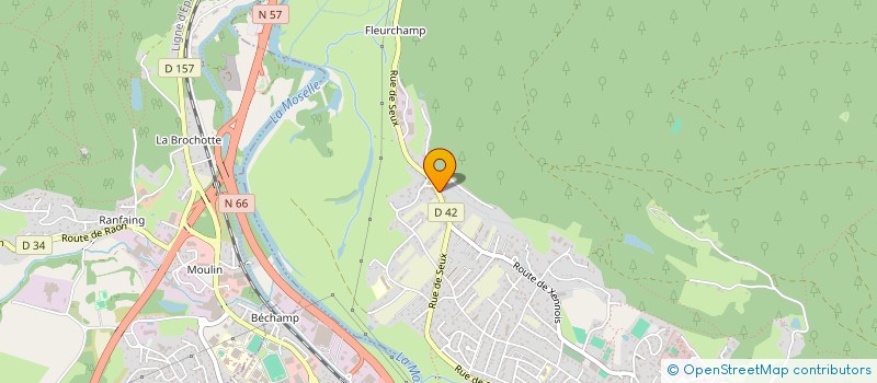localisation de l'entreprise BK BARDAGE à SAINT-ETIENNE-LES-REMIREMONT