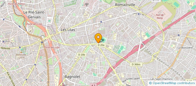 localisation de l'entreprise BK BAT à BAGNOLET