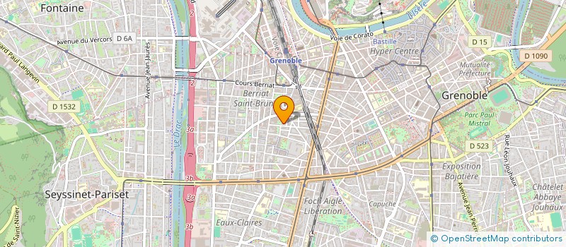 localisation de l'entreprise BK BAT  GRENOBLE