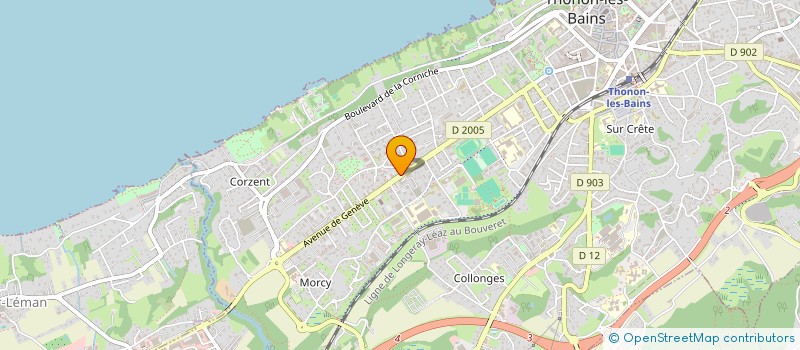 localisation de l'entreprise BK CARRELAGE à THONON-LES-BAINS