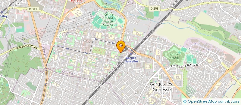 localisation de l'entreprise BK CARRELAGE  SARCELLES