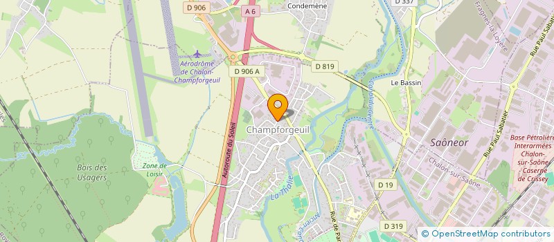 localisation de l'entreprise BK CARS  CHAMPFORGEUIL