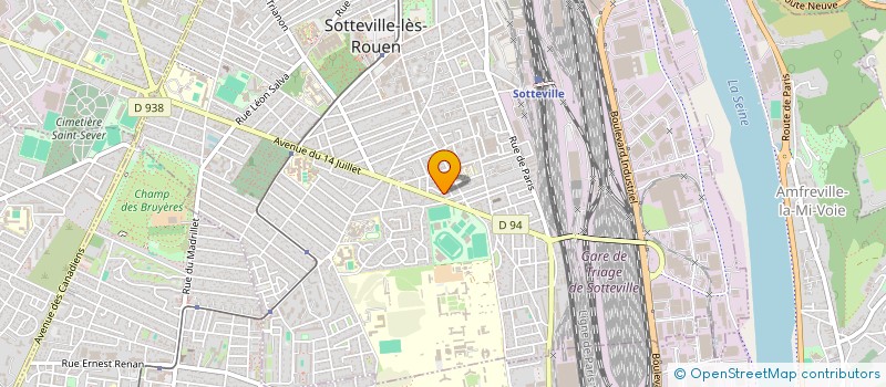 localisation de l'entreprise BK CHAUD-FROID  SOTTEVILLE-LES-ROUEN