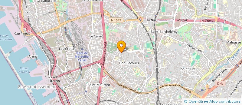 localisation de l'entreprise BK CLEAN à MARSEILLE 14