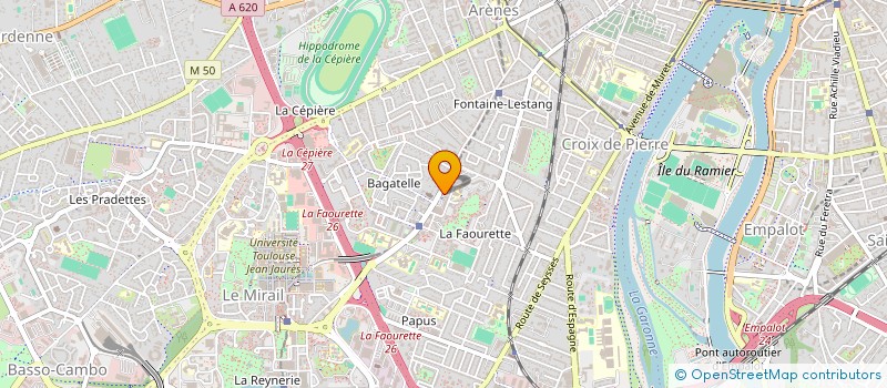 localisation de l'entreprise BK COIFFURE  TOULOUSE