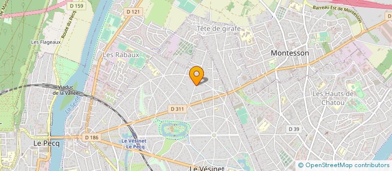 localisation de l'entreprise BK CONSULT  LE VESINET