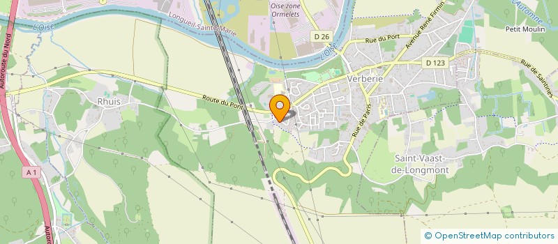 localisation de l'entreprise BK CONSULTING  BUSINESS SERVICES  VERBERIE