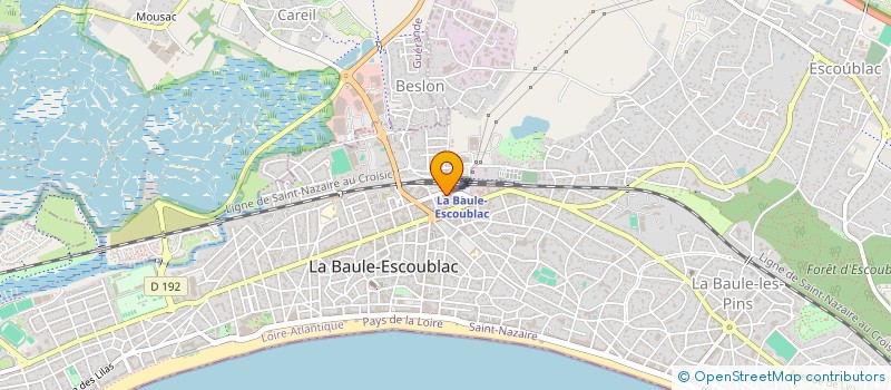 localisation de l'entreprise BK DEVELOPPEMENT à LA BAULE-ESCOUBLAC