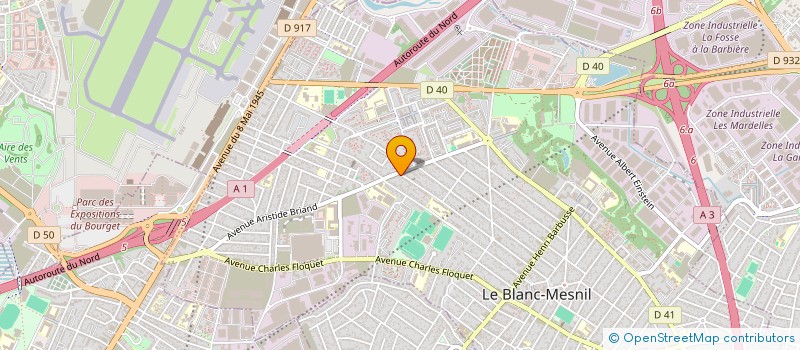 localisation de l'entreprise BK FAMILY à LE BLANC-MESNIL