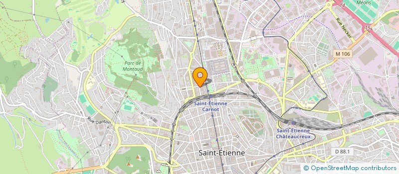 localisation de l'entreprise BK-FOOD  SAINT-ETIENNE
